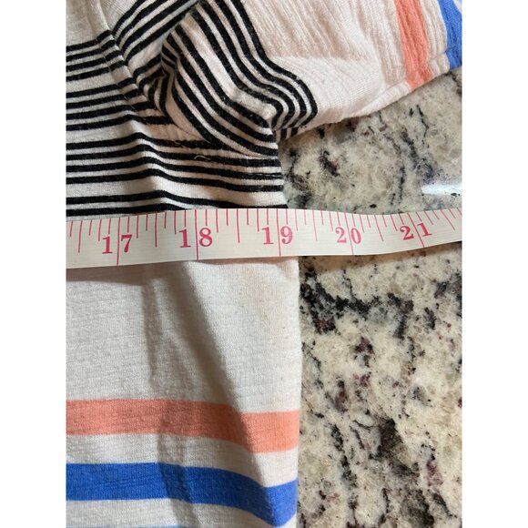 Talbots Shirt Medium Striped Pullover Mockneck Multicolor Casual Preppy - Picture 7 of 8